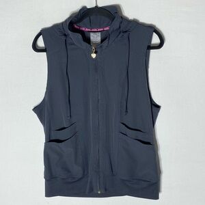 HeartSoul Dark Grey Break on Through HS500 In-Vested Love Solid Scrub Vest L